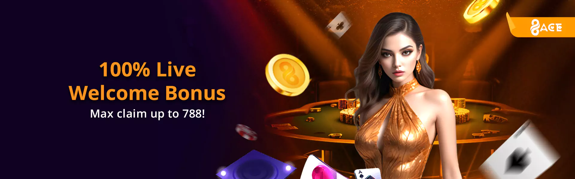 96ACE Live Casino Welcome Bonus